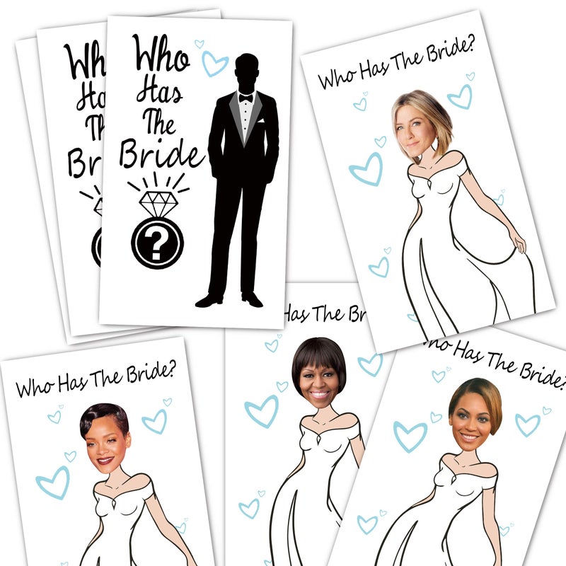 ukebobo 33 Cute Bridal Shower Games - Scratch Off Bridal Shower Game.Funny Bachelorette Party Games - Who Has The Bride - 33 Sheets - Image 5